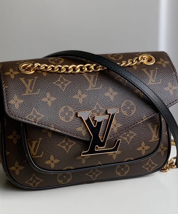 Louis Vuitton Brown Monogram Coated Canvas Passy Gold Hardware, 2021